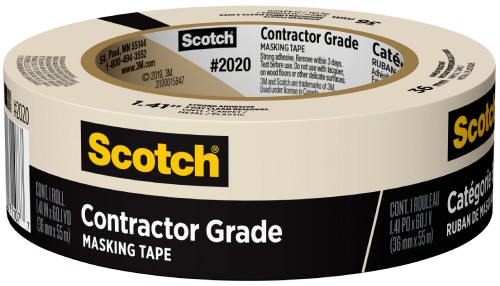 Scotch 2020A 3-Day  Masking Tape 1.5"x 60yd 