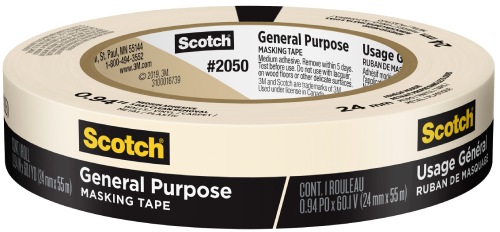 Scotch 2050  Maskng Tape 1"x 60yd 
