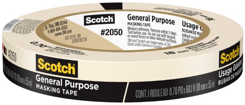 Scotch 2050  Masking Tape 3/4"x 60yd 