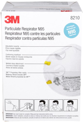 3M N95 Particulate Respirator without Vent (20 Box) 