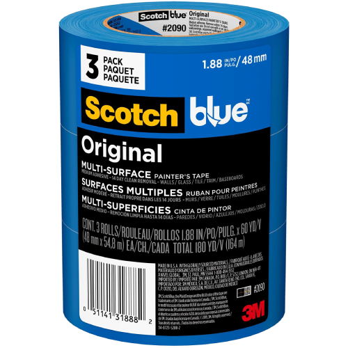 ScotchBlue 2090 14-Day  Masking Tape 2" X 60yd Contractor Pack 