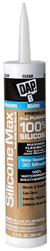 Dap Silicone Max Window & Door Clear 10.8oz 