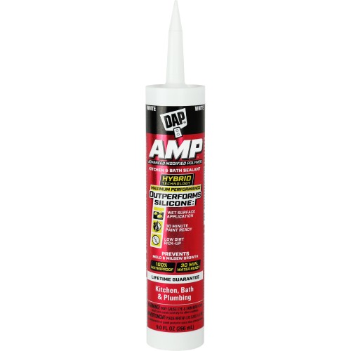 DAP AMP Kitchen & Bath White 9oz 