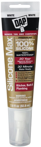 DAP Silicone Max Kitchen & Bath White 2.8oz 