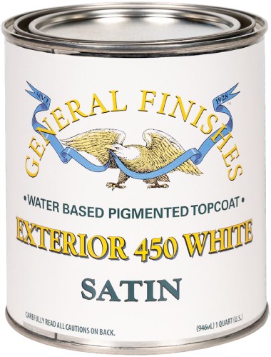 General Finishes Exterior 450 White Satin Quart 