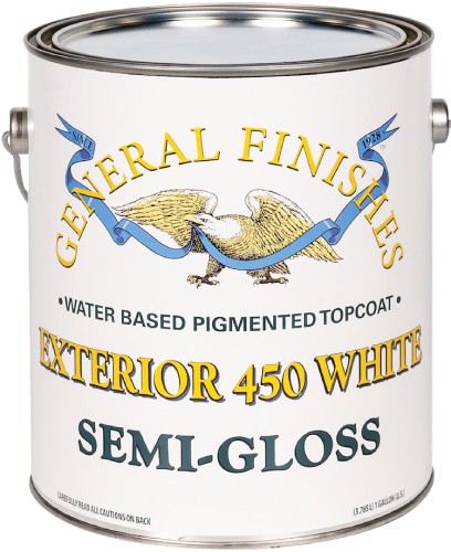 General Finishes Exterior 450 White Semi-Gallon Gallon 