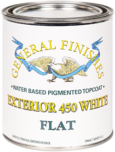 General Finishes Exterior 450 White Flat Quart 