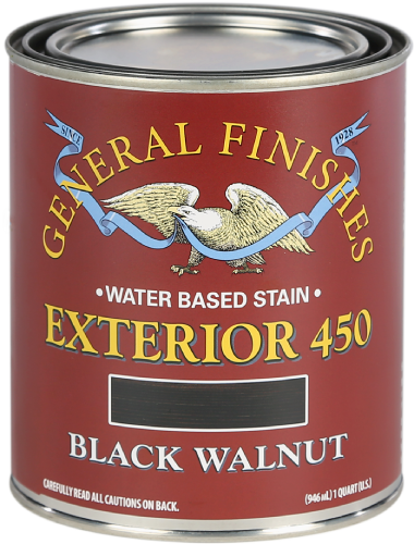 General Finishes Exterior 450 Stain Black Walnut Quart 
