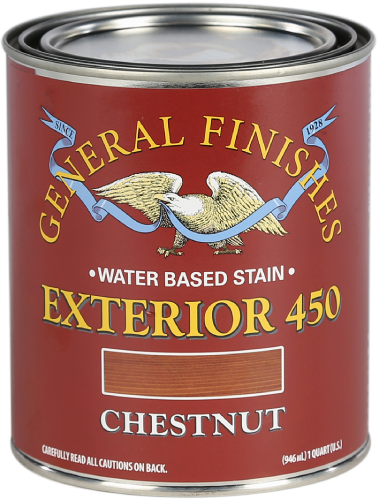 General Finishes Exterior 450 Stain Chestnut Quart 