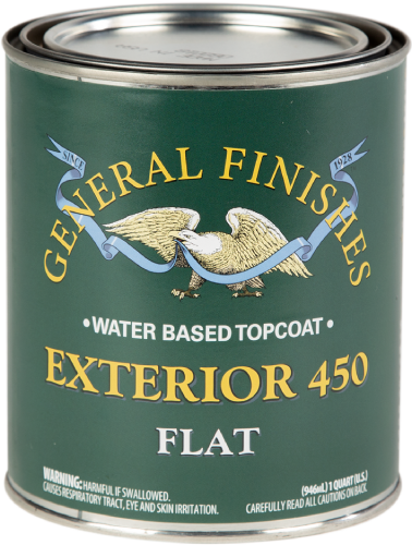 General Finishes Exterior 450 Clear Flat Quart 