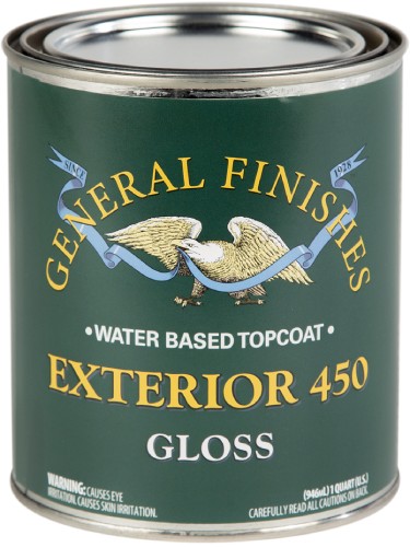 General Finishes Exterior 450 Clear Gloss Quart 