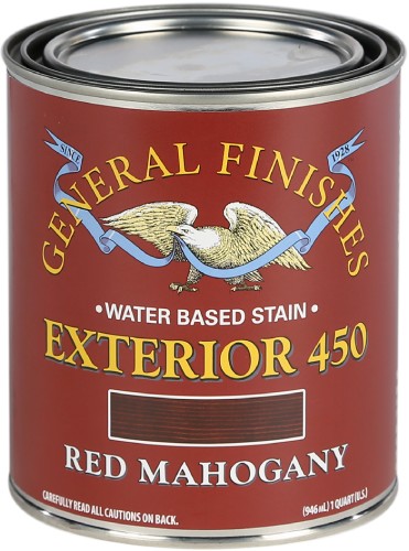 General Finishes Exterior 450 Stain Red Mahogany Quart 