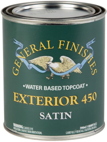 General Finishes Exterior 450 Clear Satin Quart 