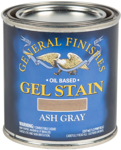General Finishes Gel Stain Ash Gray Half Pint 