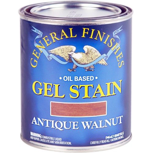 General Finishes Gel Stain Antique Walnut Quart 