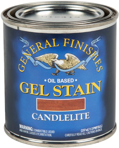 General Finishes Gel Stain Candlelite Half Pint 