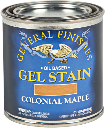 General Finishes Gel Stain Colonial Maple Half Pint 