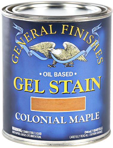 General Finishes Gel Stain Colonial Maple Quart 