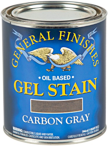General Finishes Gel Stain Carbon Gray Quart 