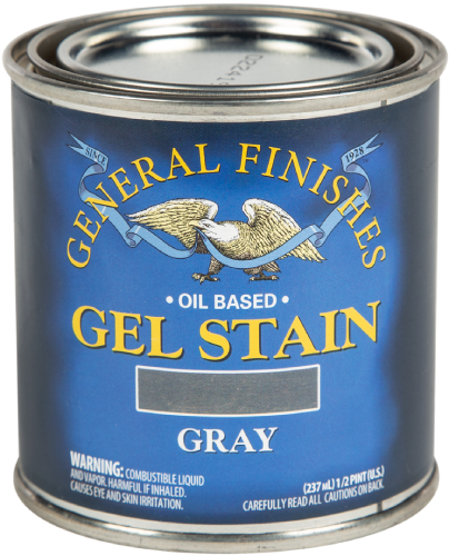 General Finishes Gel Stain Gray Half Pint 