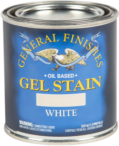 General Finishes Gel Stain White Half Pint 