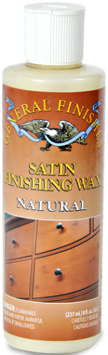 General Finishes Finishing Wax Satin 8oz Bottle 