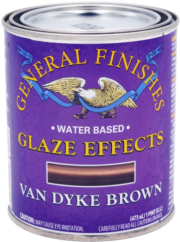 General Finishes Glaze Effects Van Dyke Brown Pint 