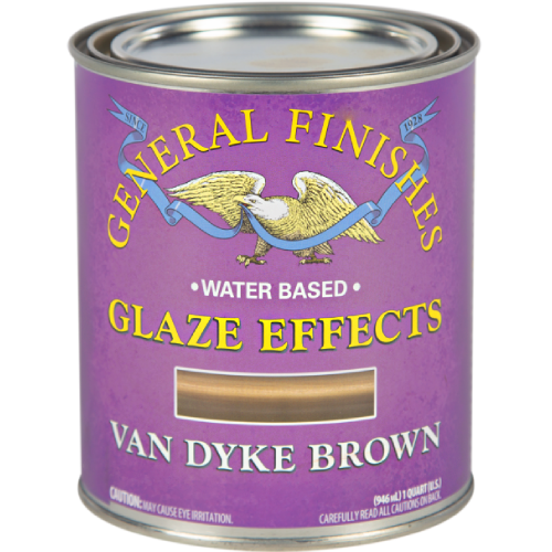 General Finishes Glaze Effects Van Dyke Brown Quart 