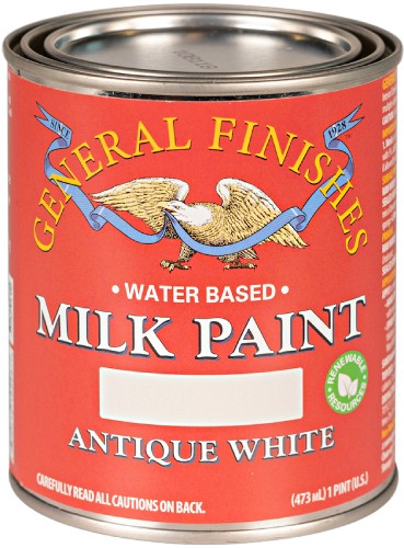 General Finishes Milk Paint Antique White Pint 