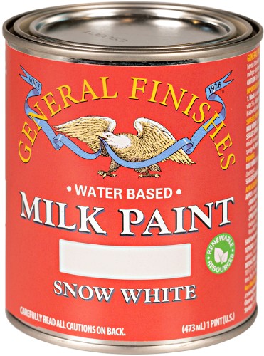 General Finishes Milk Paint Snow White Pint 