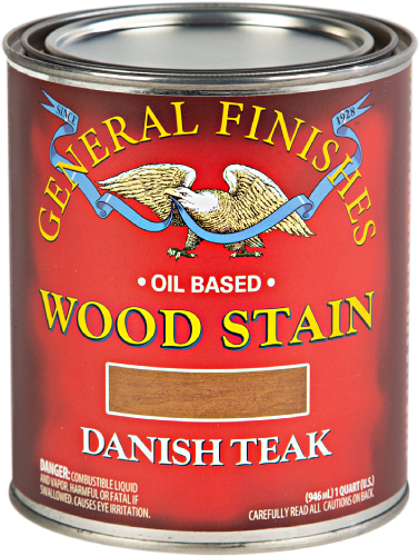 General Finishes Oil Stain Danish Teak Quart 