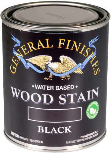 General Finishes Water Base Stain Black Quart 