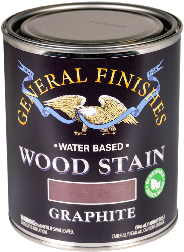 General Finishes Water Base  Stain Graphite Quart 