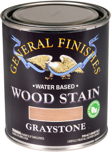 General Finishes Water Base Stain Graystone Quart 
