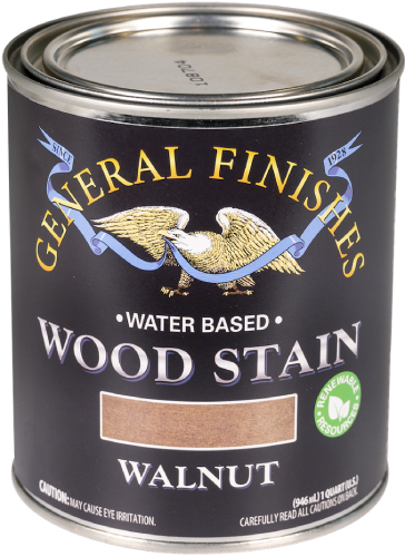 General Finishes Water Base  Stain Walnut Quart 