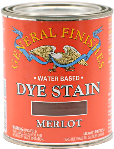 General Finishes Water Base Dye Stain Merlot Pint 