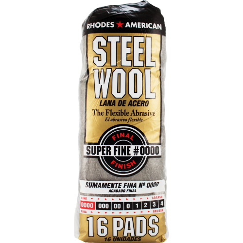 Rhodes America 0000 4/0 Steel Wool (16 Pack) 