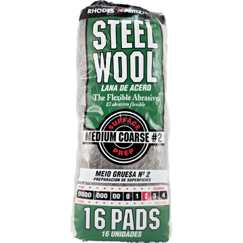 Rhodes America #2 Steel Wool (16 Pack) 