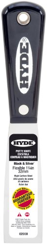 Hyde Black&Silver Flex Putty Knife 1-1/4" 