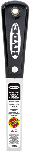 Hyde Black&Silver Flex Putty Knife 3/4" 