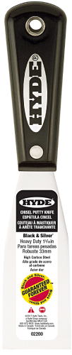 Hyde Black&Silver Stiff Chisel Putty Knife 1-5/16" 