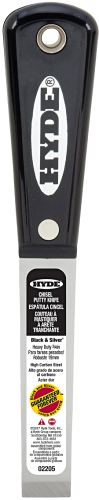 Hyde Black&Silver  Stiff Chisel Putty Knife 3/4" 