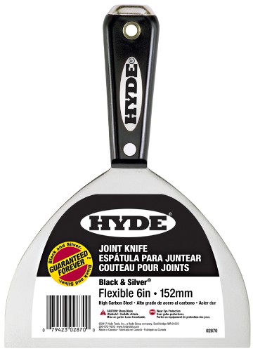 Hyde Black&Silver Joint Knife Hammer Head 6" 