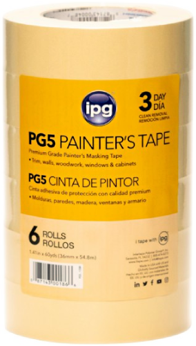 Intertape PG-5 Masking Tape  1.5"x60yd (24 Case) 