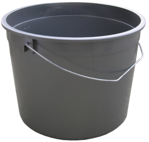 IPL Plastic Pail Silver 5-Quart 