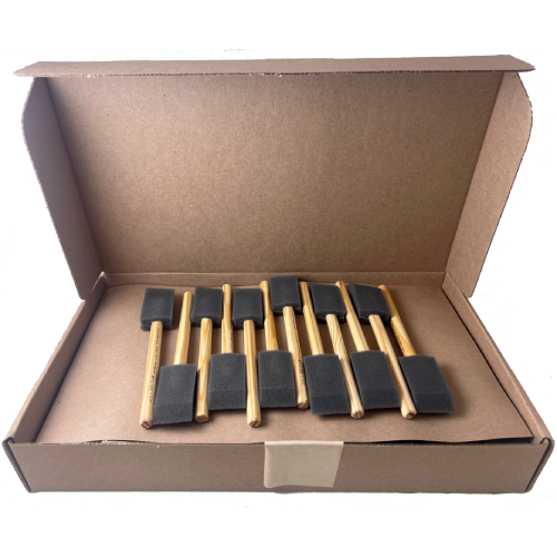 Jen Brush Foam Paint Brush 1" (48 Box) 