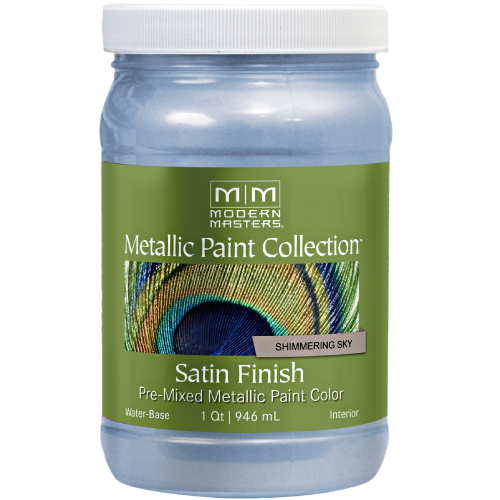 Modern Masters Metalic Paint Shimmering Sky Quart 