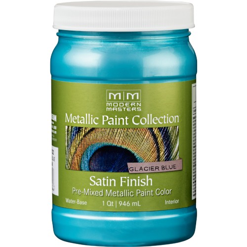 Modern Masters Metalic Paint Glacier Blue Quart 