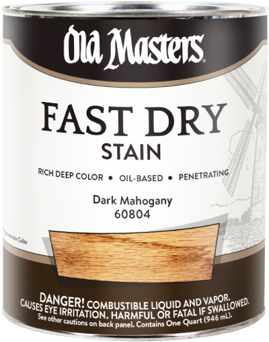Old Masters Fast Dry Stain Dark Mahogany Quart 