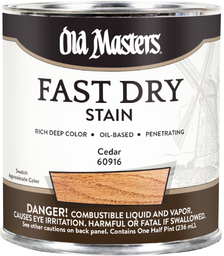 Old Masters Fast Dry Stain Cedar Half Pint 